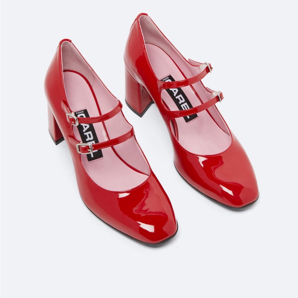 Carel Alice patent leather mary jane pumps, size 37